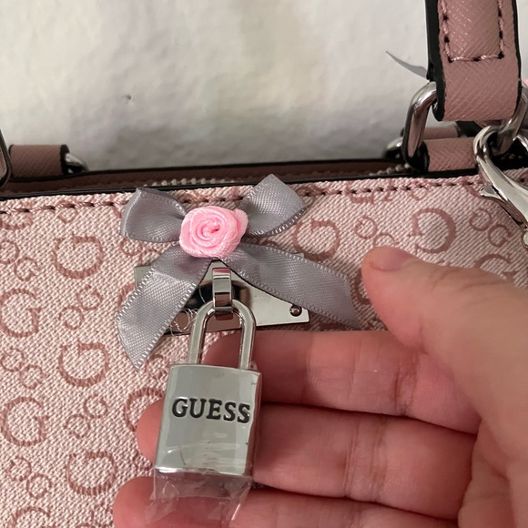 Guess Coquette Monogram Mini Crossbody Bag - Picture 6 of 6